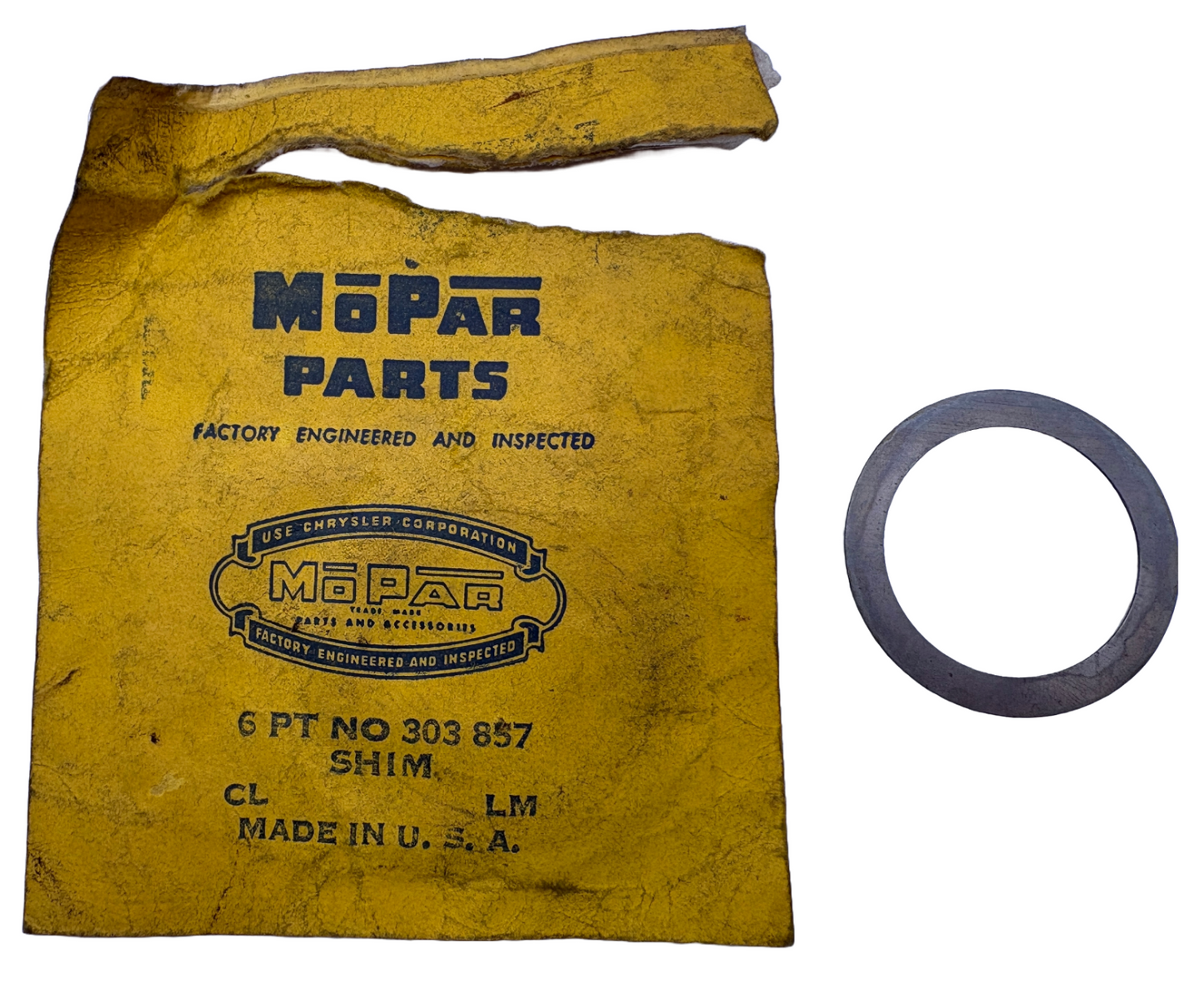 New Old Stock Drive Pinion Front Bearing Adjusting Shim #303857