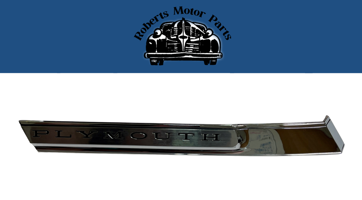 New Old Stock Sail Panel Roof Trim Nameplate For 1965 Plymouth Fury #2526113