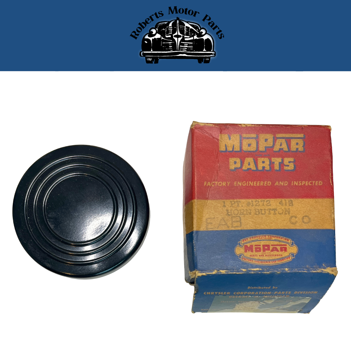 New Old Stock Horn Ring Button for 1951-1953 Dodge Trucks Mopar #1272412