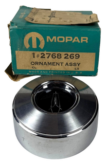 New Old Stock Horn Ornament for 1966 Plymouth Barracuda Signet Models #2768269