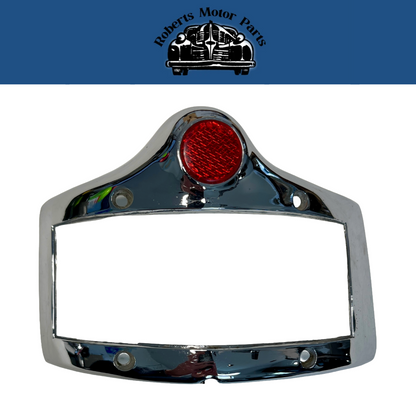 New Old Stock Left Tail Lamp Chrome Bezel for 1950-52 Plymouth Models #1343106