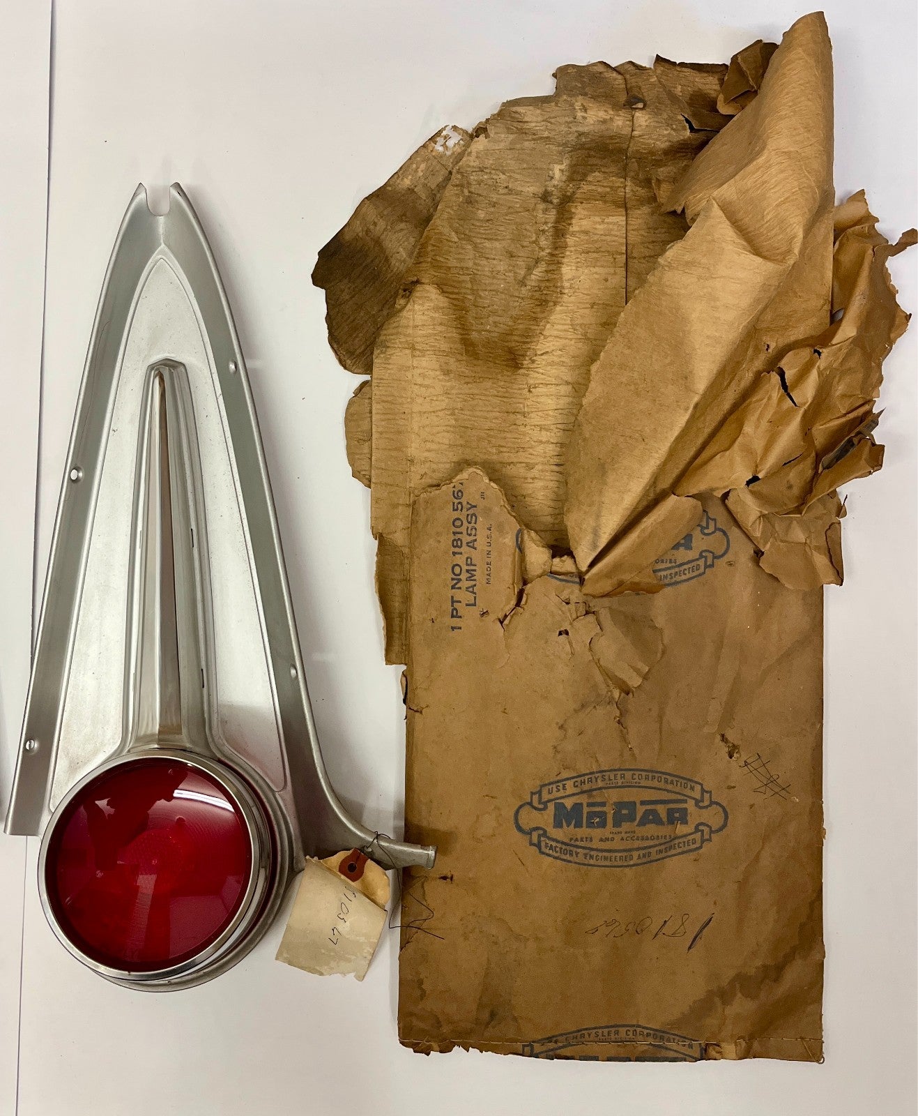 1958 New Old Stock Tail Lamp Pair for 1958 Plymouth Plaza's #1810566 & #1810567