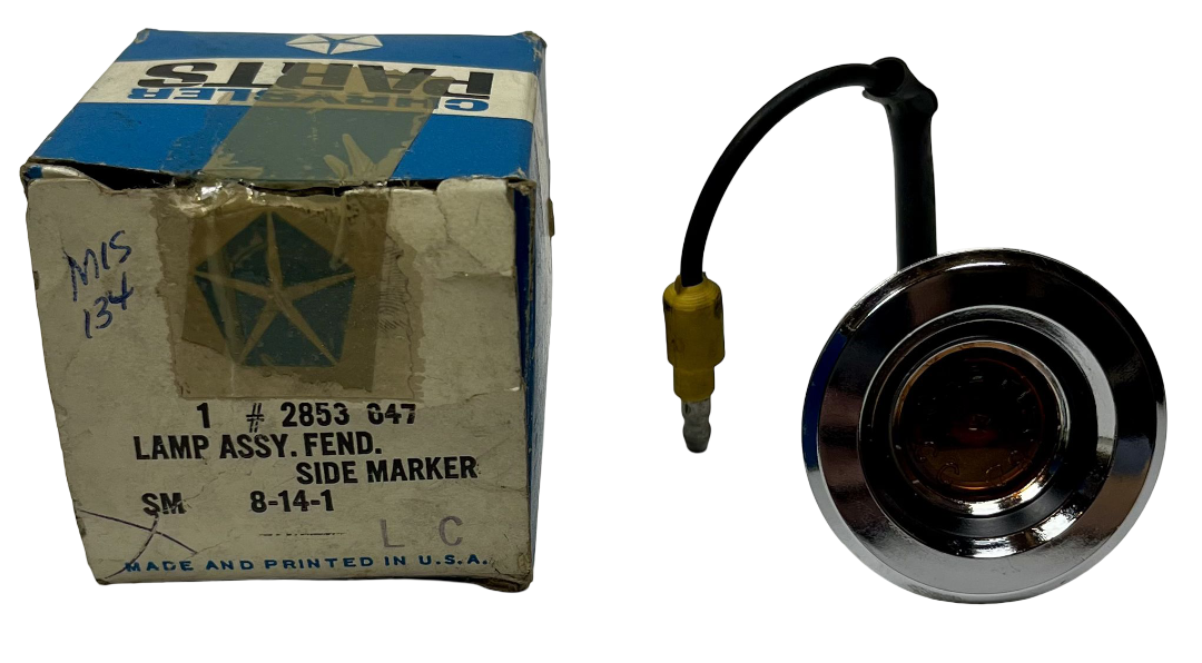 New Old Stock Front Side Marker Lamp for 1968 Plymouth Dodge Models #2853647