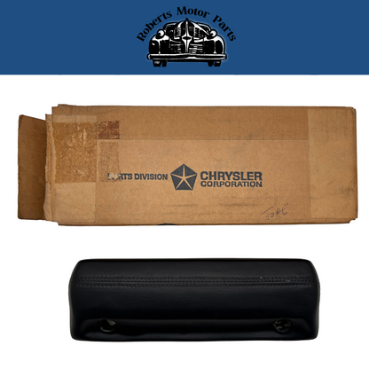 New Old Stock Mopar Front Armrest Pad Black For 1966-67 Dodge Plymouth #1260BX9