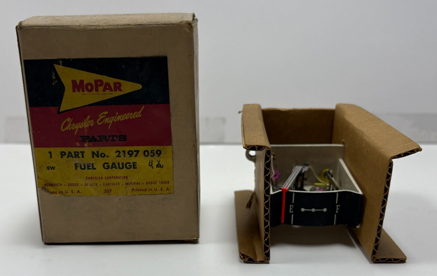 New Old Stock Fuel Gauge for 1961-62 Dodge & Desoto Models Mopar #2197059