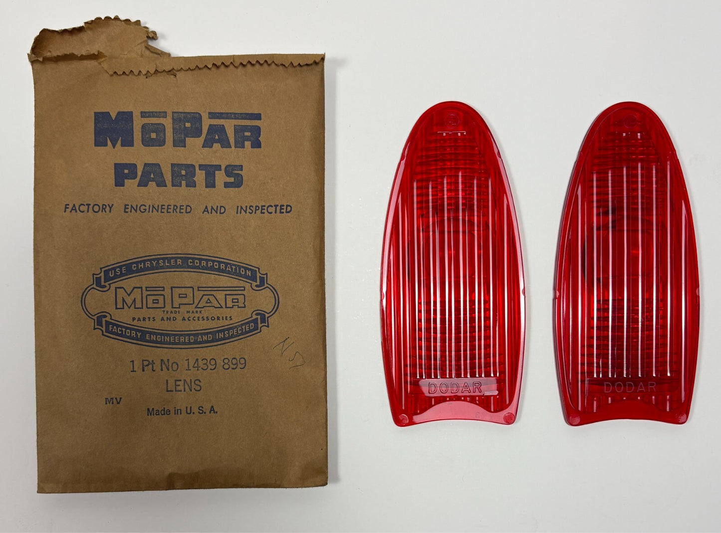 New Old Stock Tail Lenses for 1953 Dodge Models Mopar #1439899