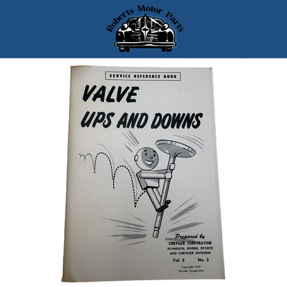 Original Ross Roy Valve Ups and Downs Book 1949 Chrysler Vol 3 No 3
