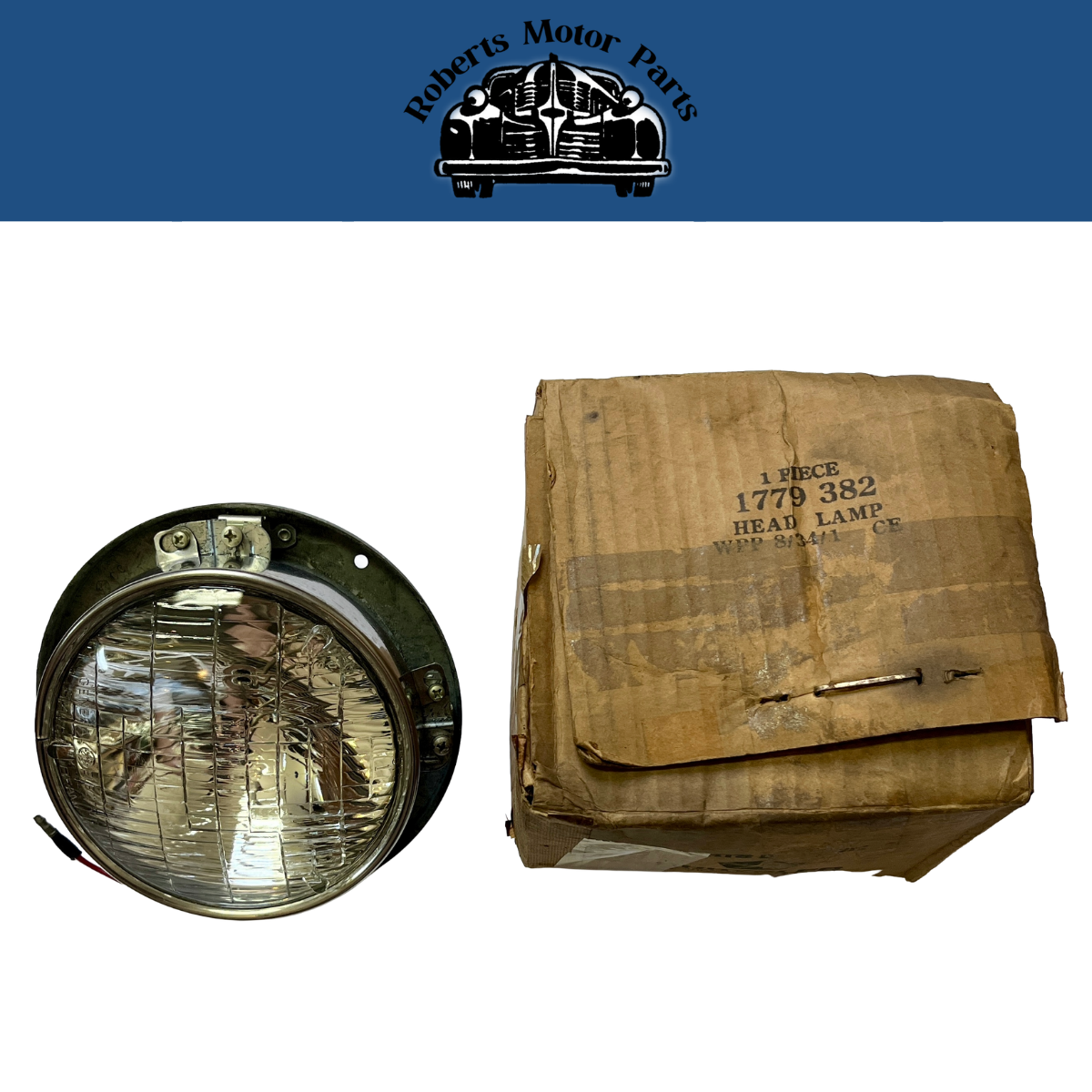 New Old Stock Left High Beam Headlight Assy for 1958-1962 Dodge Models #1779382