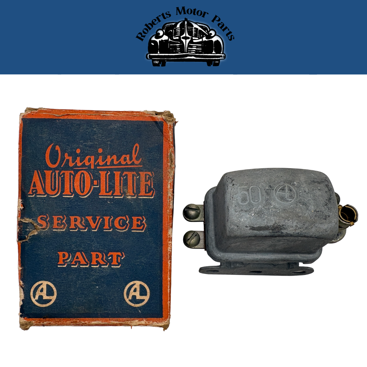 NOS Autolite Overdrive Transmission Solenoid Relay For 1939-1941 Models #HR4201S