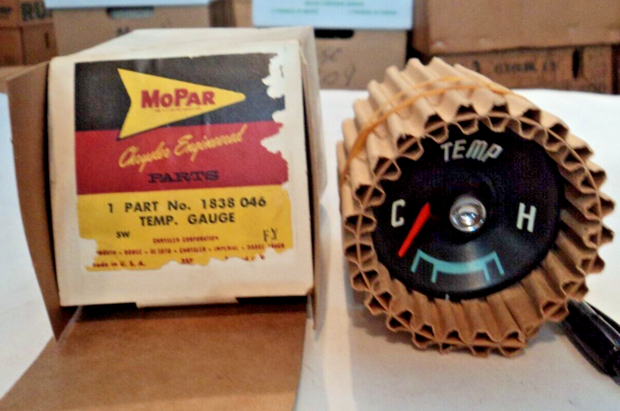 NEW Old Stock  Temperature gauge for 1957 1958 Dodge D500 Royal Custom 1838046
