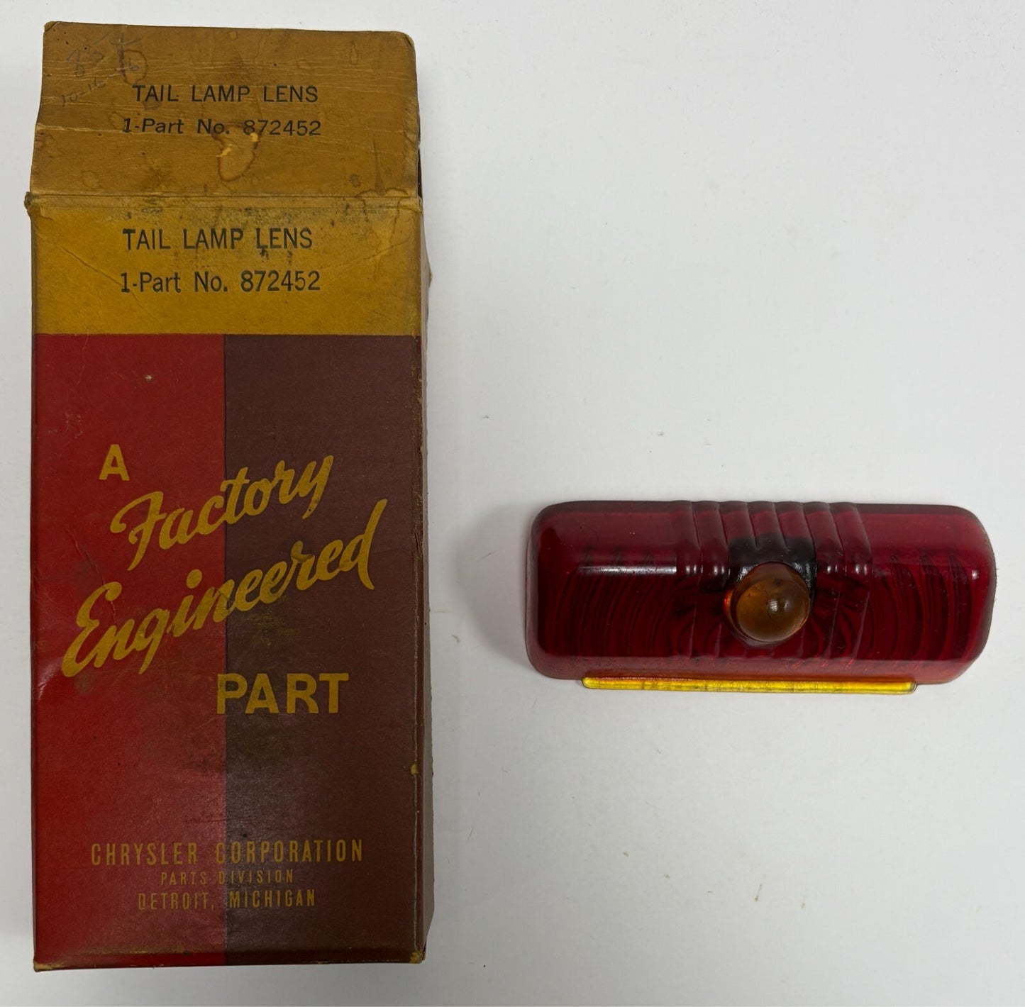 New Old Stock Tail Lens for 1940 Dodge All Models Mopar #872452