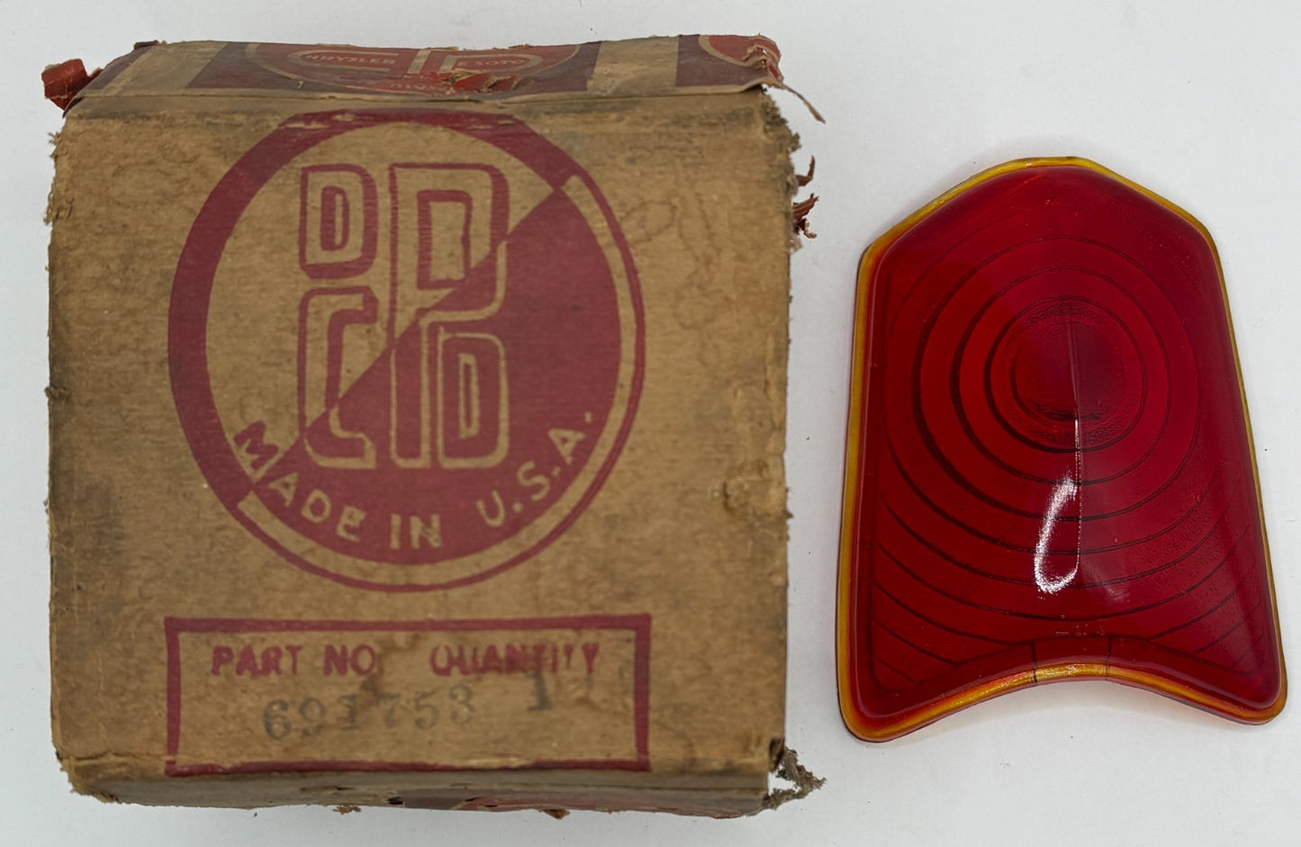 New Old Stock Tail Lens for 1939 Dodge Models Mopar #691753