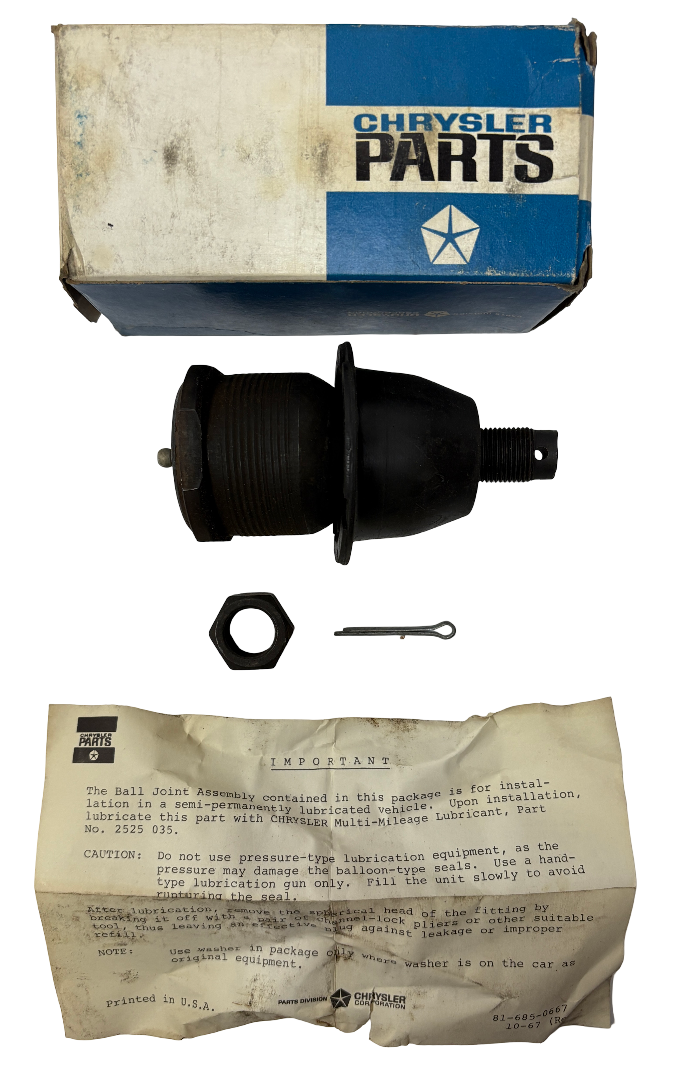 New Old Stock Lower Ball Joint for 1968-71 Imperial Crown LeBaron Mopar #2808395