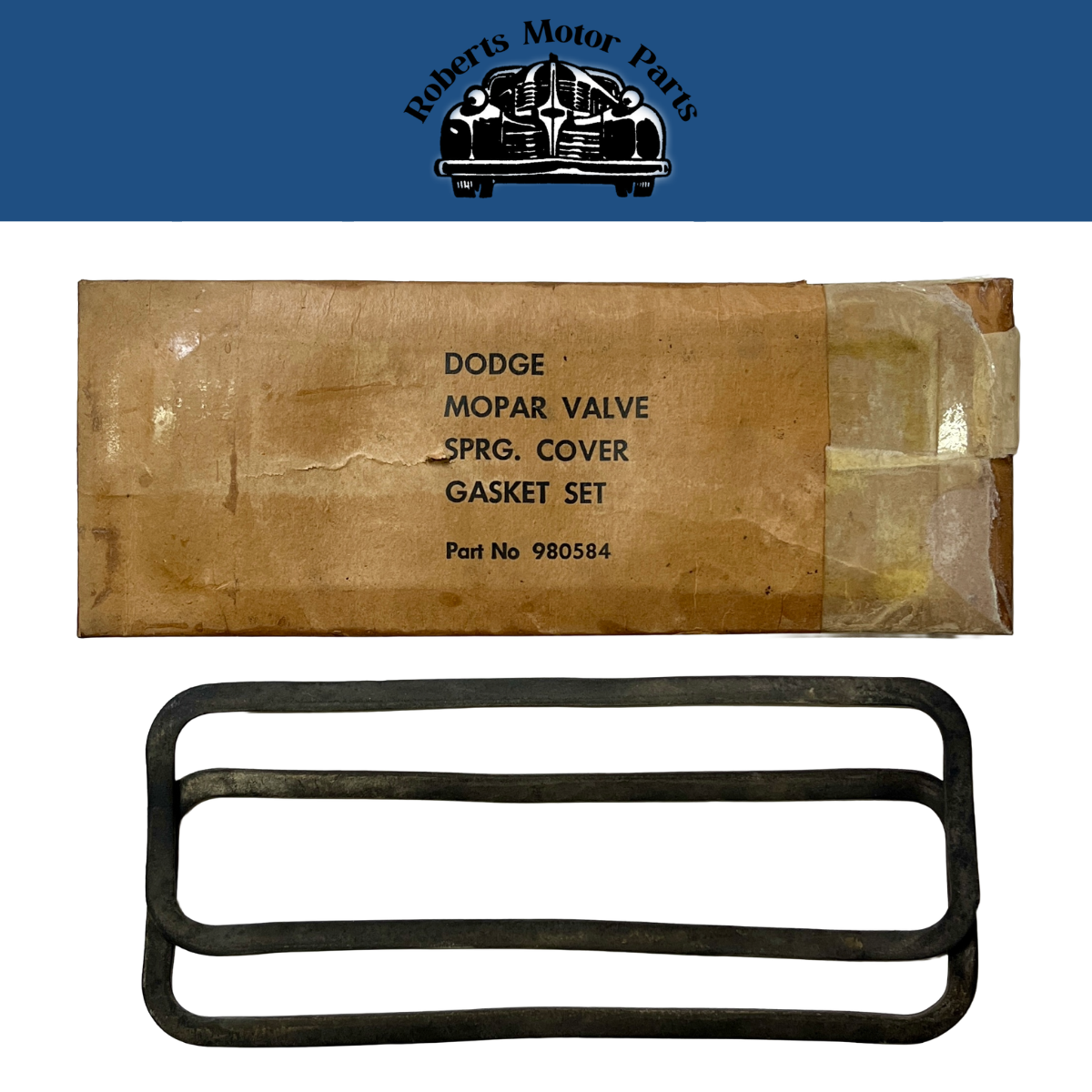 NORS Valve Cover Gaskets for 1937-1954 Chrysler Desoto 6-Cylinders #980584