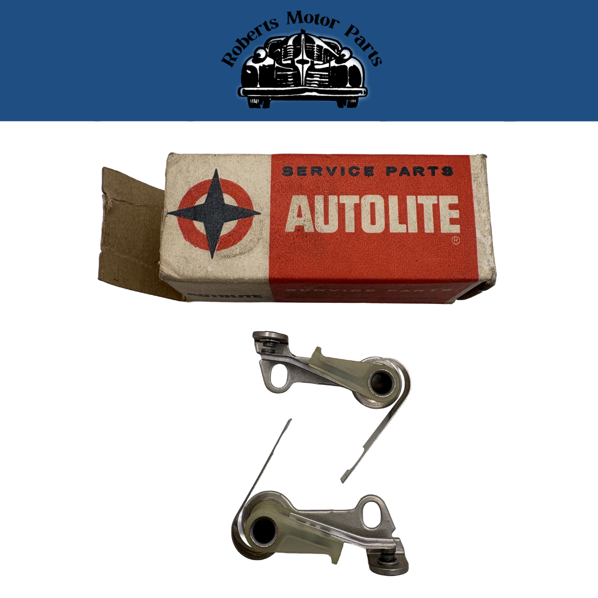 New Old Stock Autolite Dual Contact Point Set V8 1957-1971 Mopar #IAZ-2040LBS