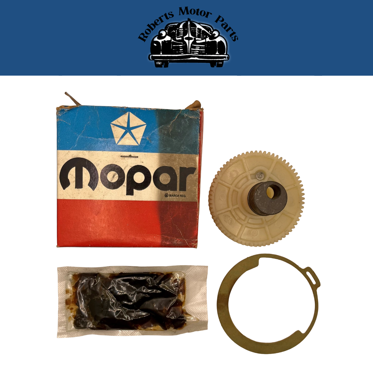 New Old Stock Mopar Wiper Motor Gear & Gasket 1969-1971 Variable Speed #3620735
