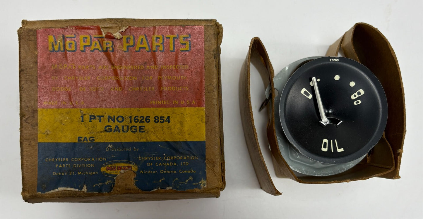 New Old Stock Oil Gauge for 1955 Models Mopar #1626854