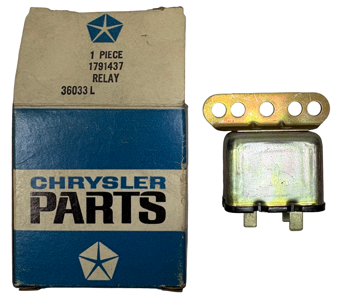 New Old Stock Horn Relay with Bracket for 1958-59 Models Mopar #1791437