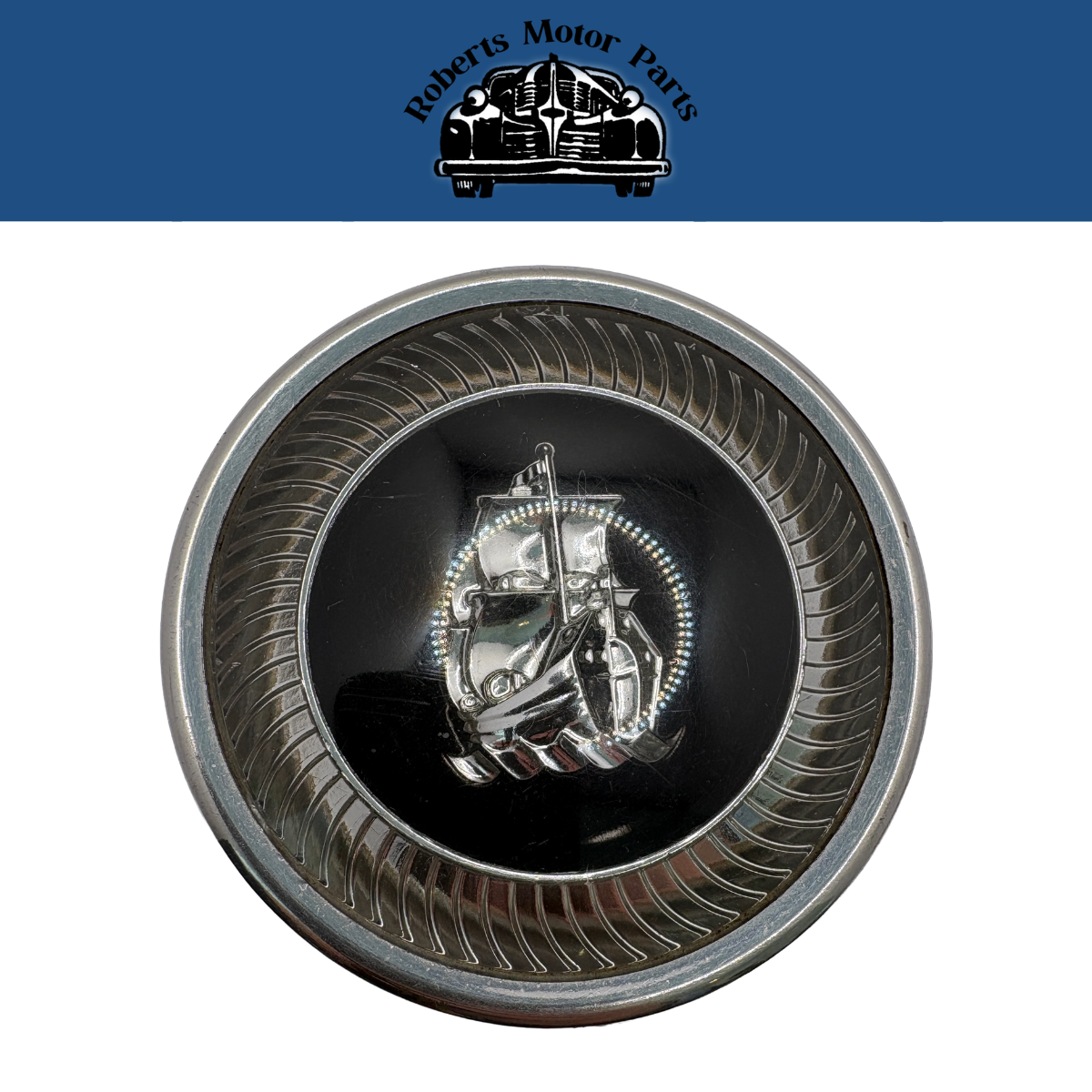 New Old Stock Black & Silver Plymouth Ornament