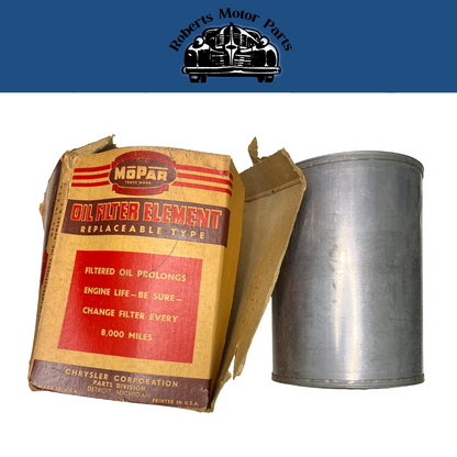 New Old Stock Oil Filter Element For 1932-1947 Mopar Cars and Trucks #861027