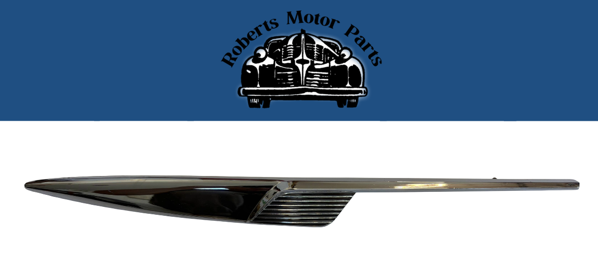 New Old Stock Left Hand Quarter Panel Chrome Ornament For 1955 Plymouth #1579941