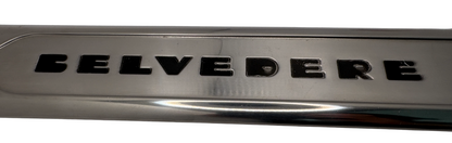 New Old Stock LH Door Nameplate Emblem For 1956 Plymouth Belvedere #1694339
