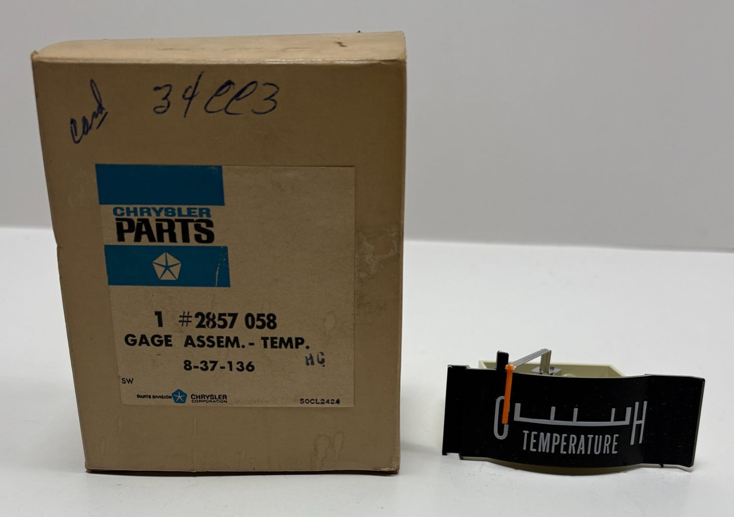 New Old Stock Temp Gauge for 1968 Dodge Polara & Monaco Models Mopar #2857058