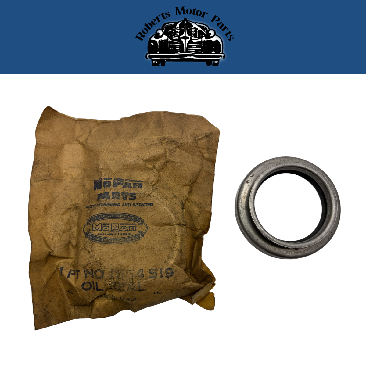 New Old Stock Chain Case Cover Oil Seal 8 Cyl For 1954-1955 Mopar #1554519
