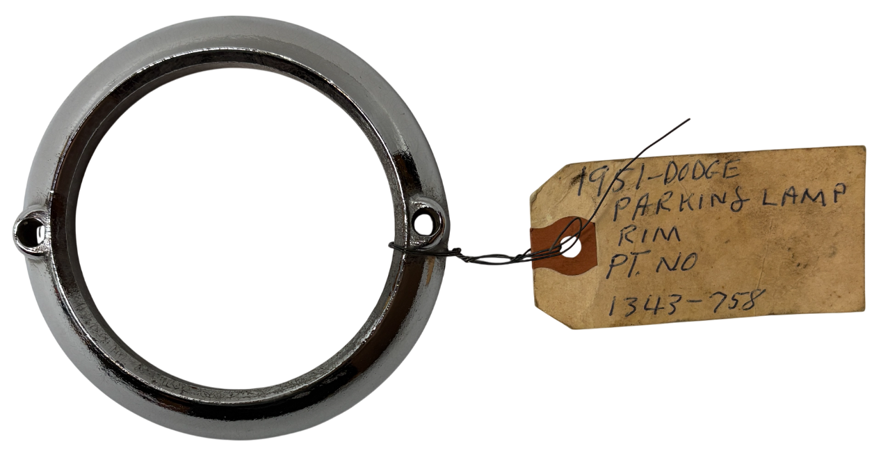 New Old Stock Park Light Bezel for 1951-52 Dodge Models Mopar #1343758