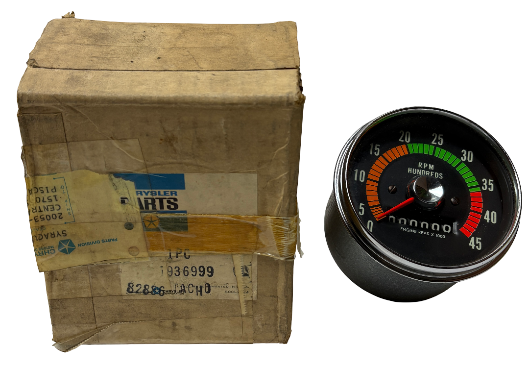 New Old Stock Stewart Warner Tachometer 0-4500 RPM for Mopar Models #1936999