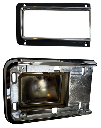 New Old Stock Left Tail Lamp Bezel & Housing Pkg 1963 Dodge Suburban #2421840