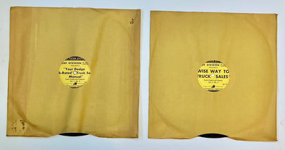 New Old Stock Sales Training Program Records for Trucks by Ross Roy & Chrysler
