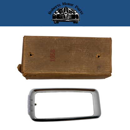 New Old Stock Right Tail Light Chrome Bezel For 1946-1948 DeSoto S-11 #1161446
