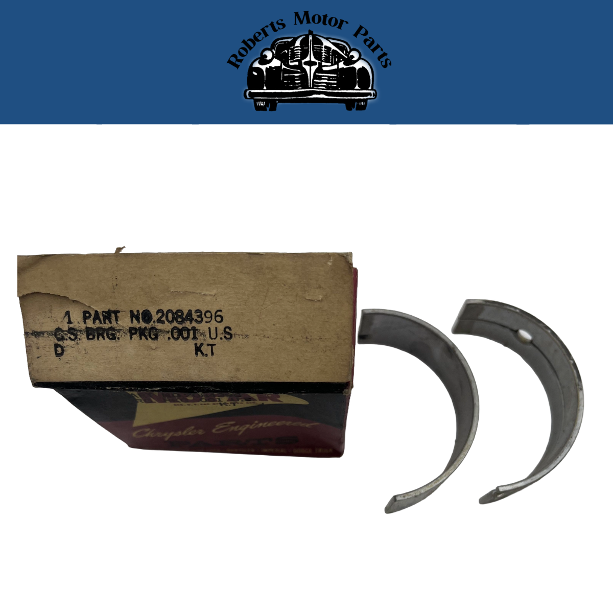 New Old Stock Main Bearing Pair For 1960-69 Mopar 6 Cyl Models Mopar #2084396