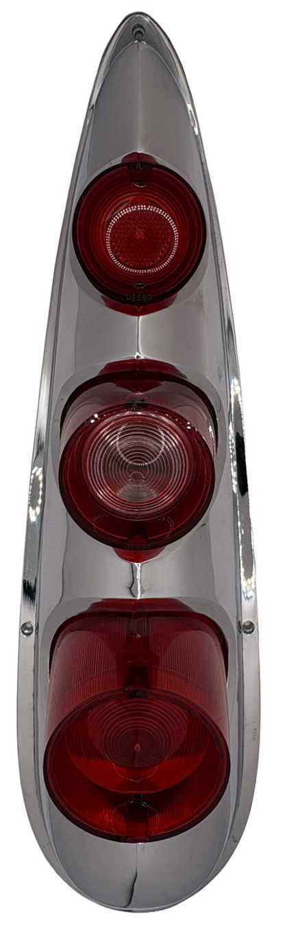 New Old Stock Tail-Stop-Backup Lens Set w/Bezel 1957-58 DeSoto #1770787