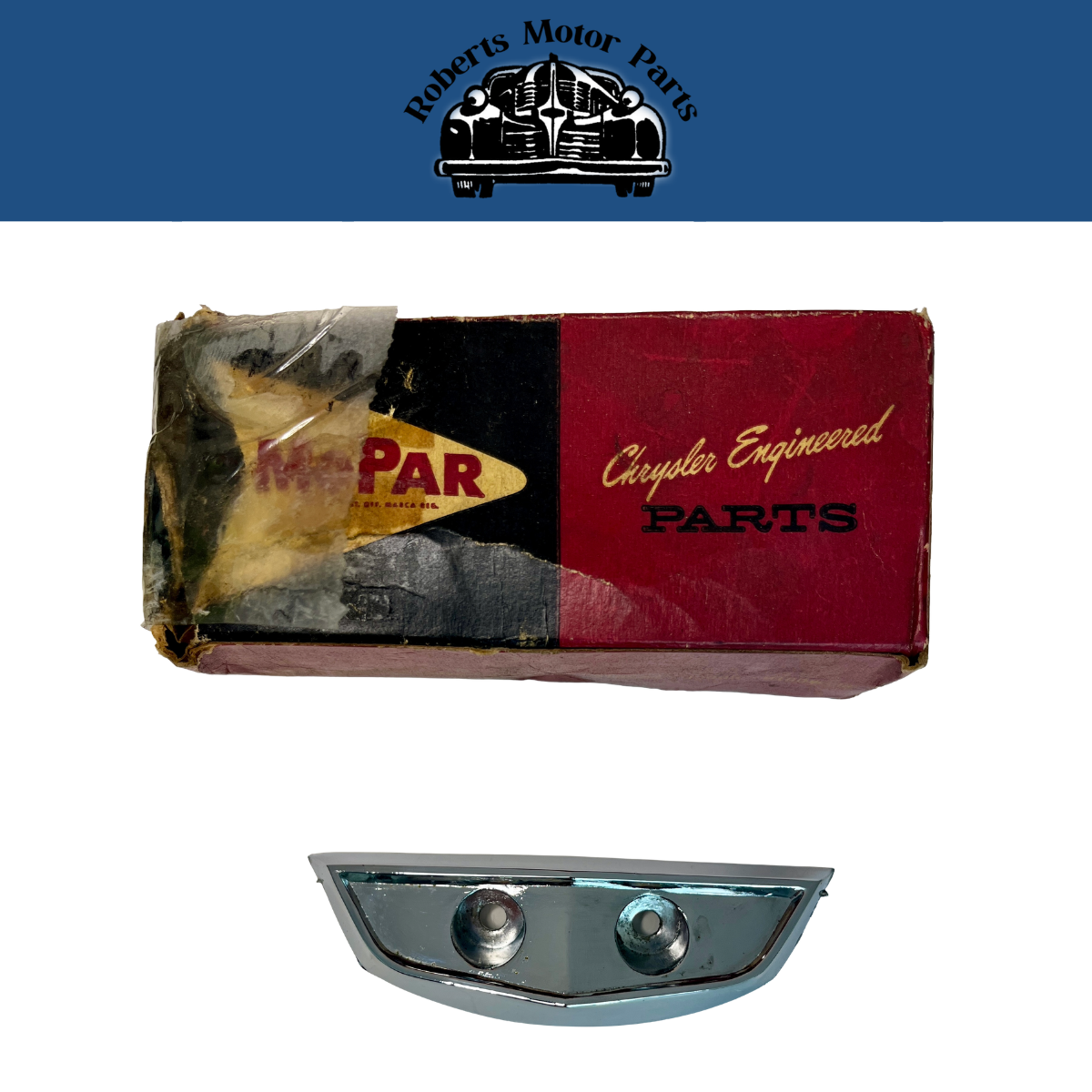 New Old Stock Front Medallion Base Package For 1960 Imperial 8 Cyl #2196728