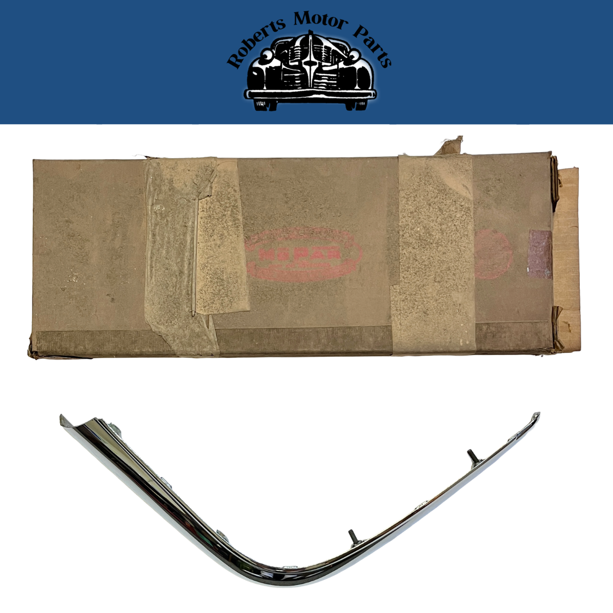 New Old Stock Left Upper Grille Moulding for 1949-50 Desoto 6-Cylinder #1244172