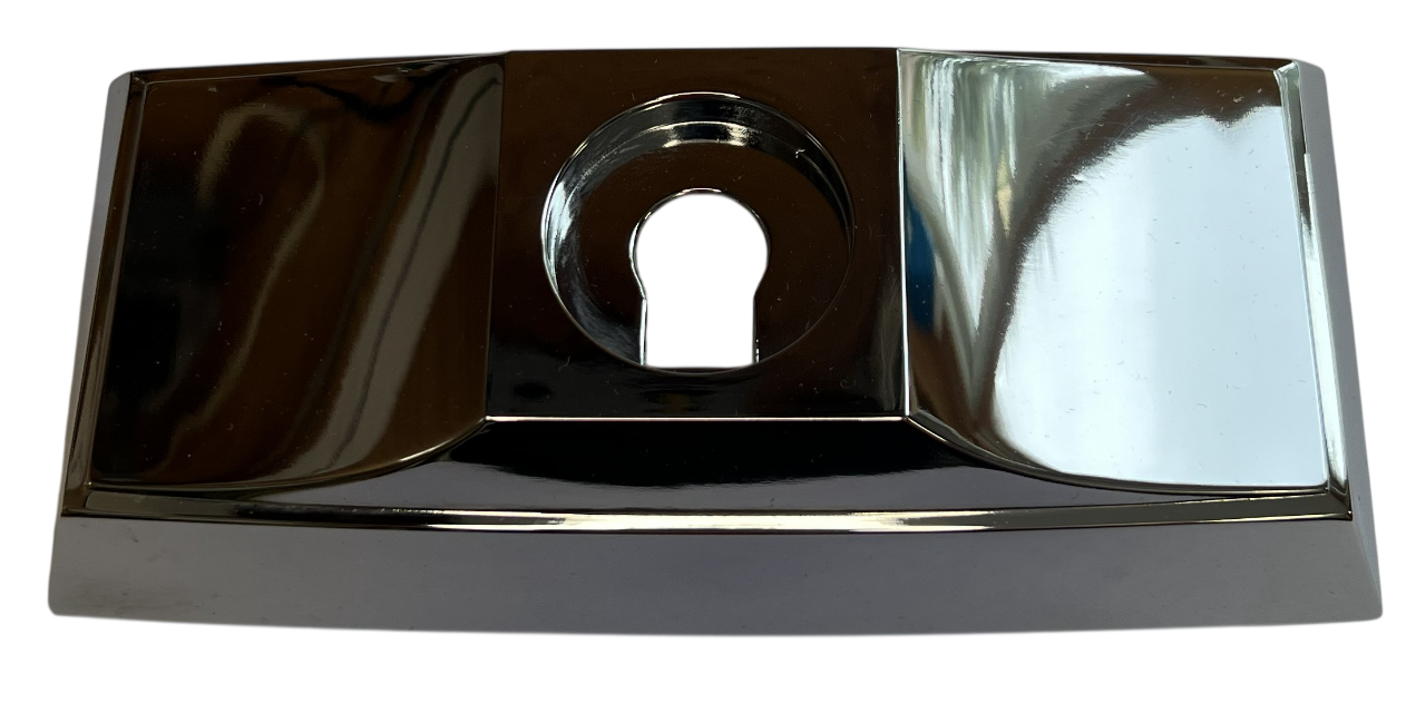 New Old Stock Chrome Tailgate Lock Bezel for 1965-68 C Body Models #2486687