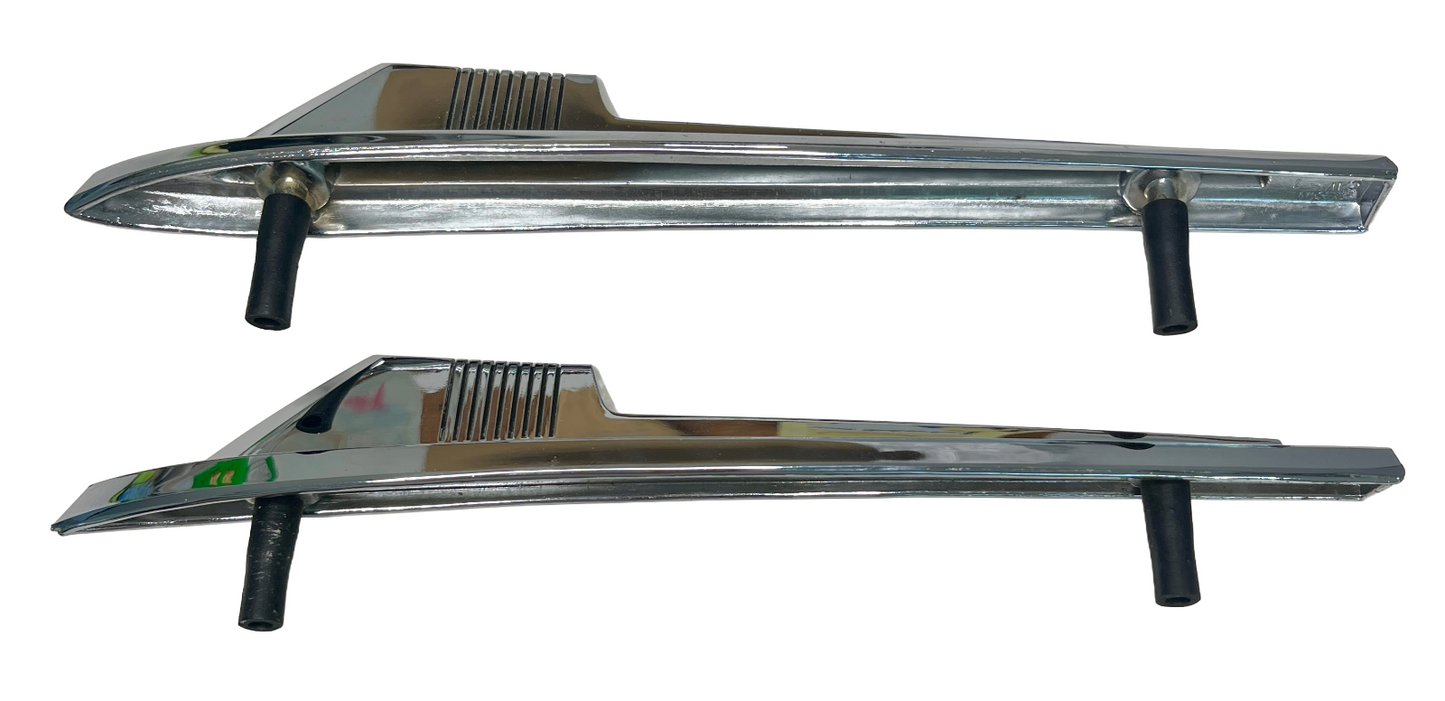 New Old Stock Fender Ornaments for 1965 Valiant Models #2524942 & #2524943