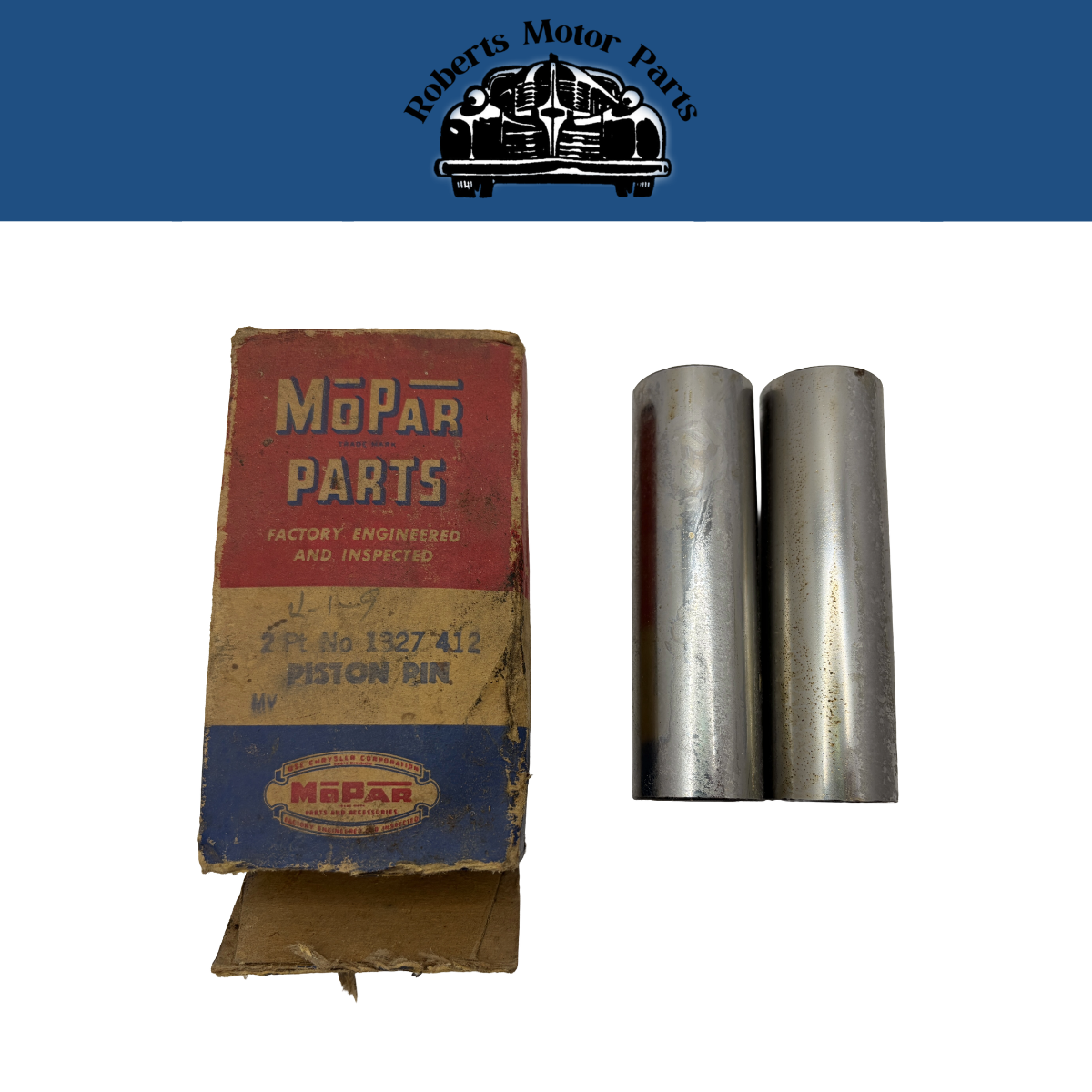 New Old Stock Piston Pin Standard Pair 1952-1954 DeSoto Firedome Hemi #1327412