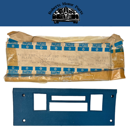 New Old Stock Blue Dash Radio Bezel For 1968-1969 Plymouth Dodge B-Body #2889695