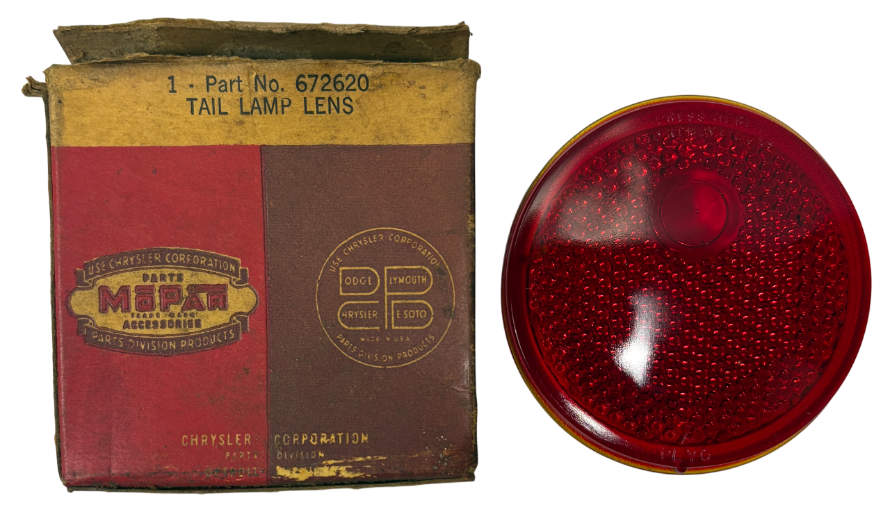New Old Stock Tail Lens for 1935-38 Models Mopar #672620