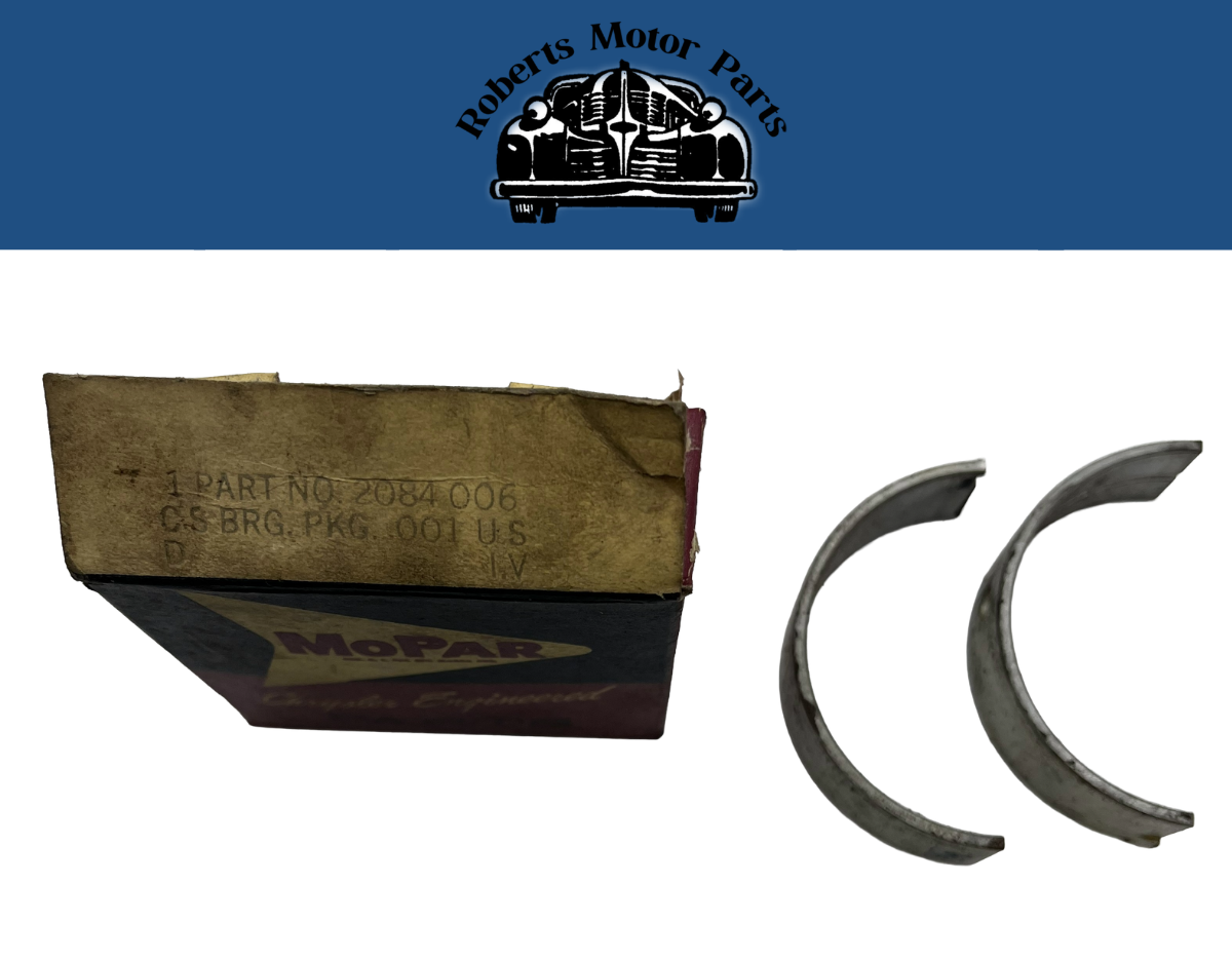 New Old Stock Crankshaft Bearing Pair 1956-1972 Chrysler Plymouth Dodge #2084006