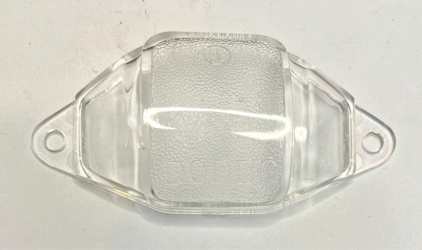 New Old Stock License Lamp Lenses for 1956 Dodge Models #1658730 & #1658731