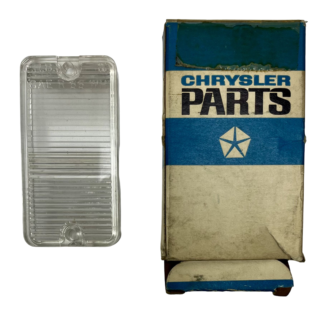 New Old Stock Left Back Up Lamp Lens for 1966 Plymouth Fury Models #2585038