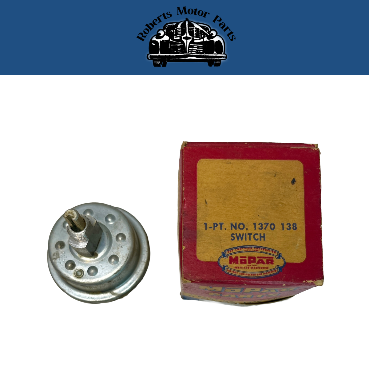 New Old Stock Headlight Switch 1951-54 Plymouth Dodge DeSoto Mopar #1370138