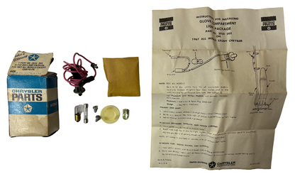 New Old Stock Glove Box lamp package for 1967 Plymouth & Dodge Mopar #2820205