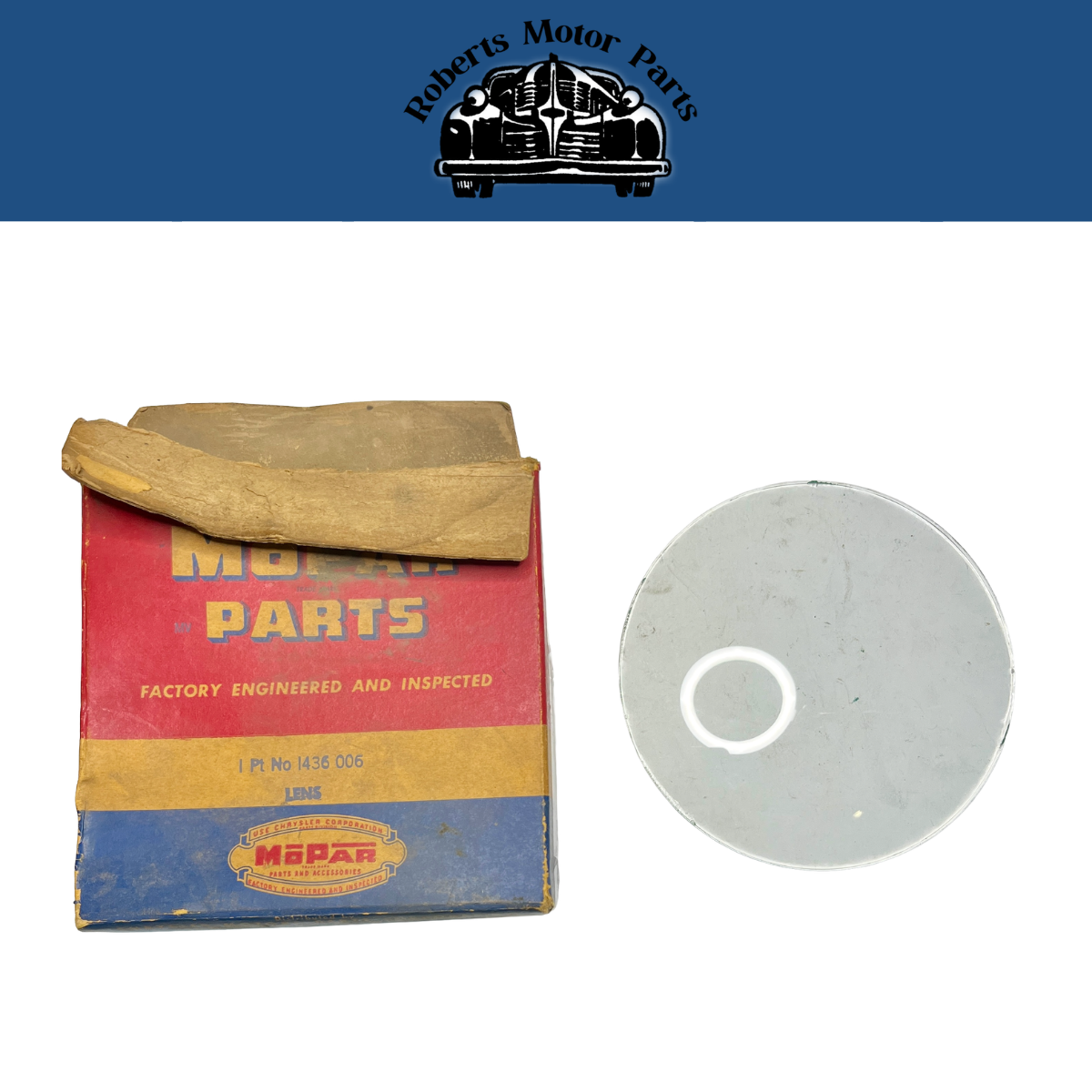 New Old Stock Speedometer Lens For 1953 DeSoto 6 & 8 Cylinder Models #1436006