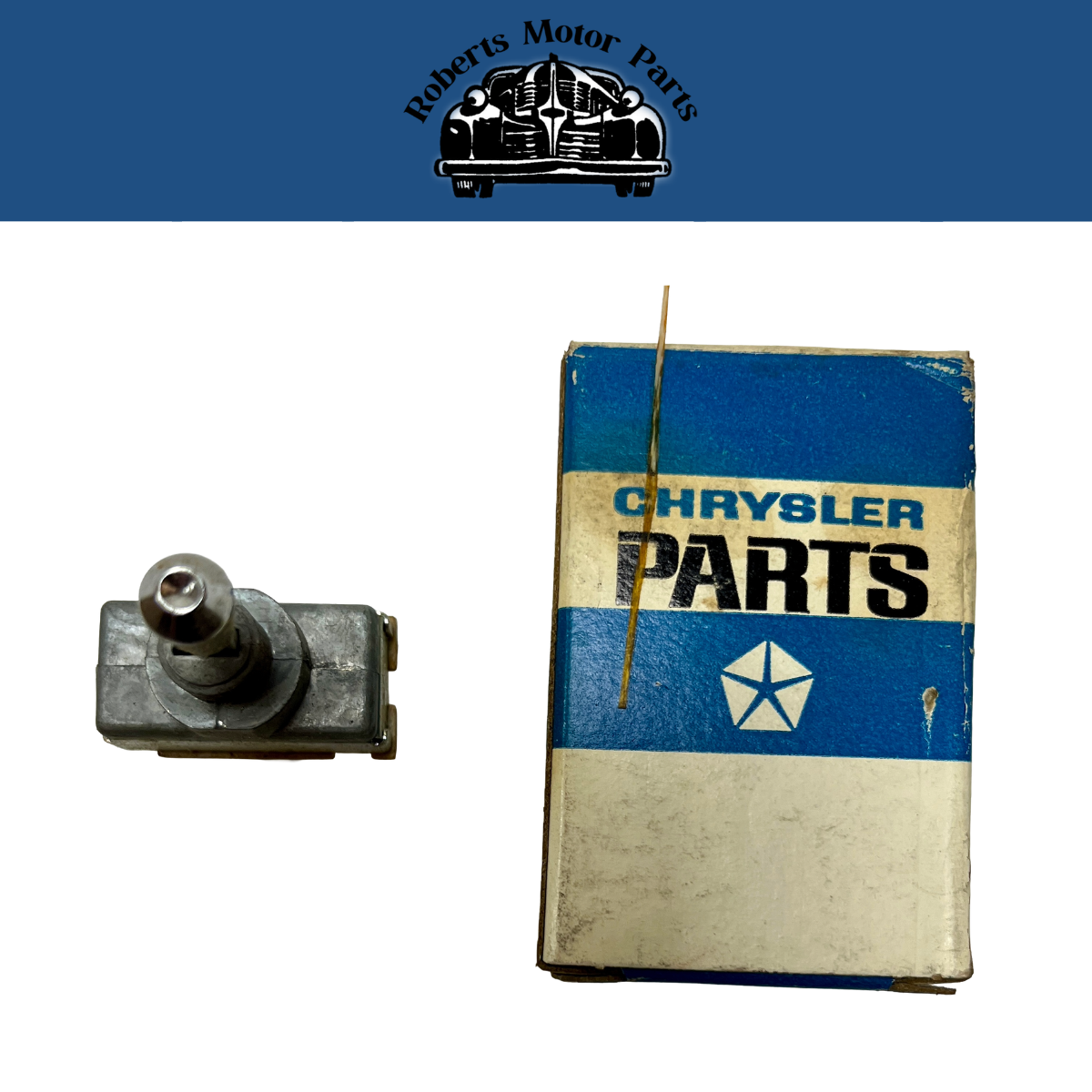 New Old Stock Tailgate Washer Switch For 1971 C Body Wagon Mopar Models #3488139