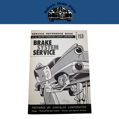 Original Ross Roy Brake System Service Book Chrysler Session 153